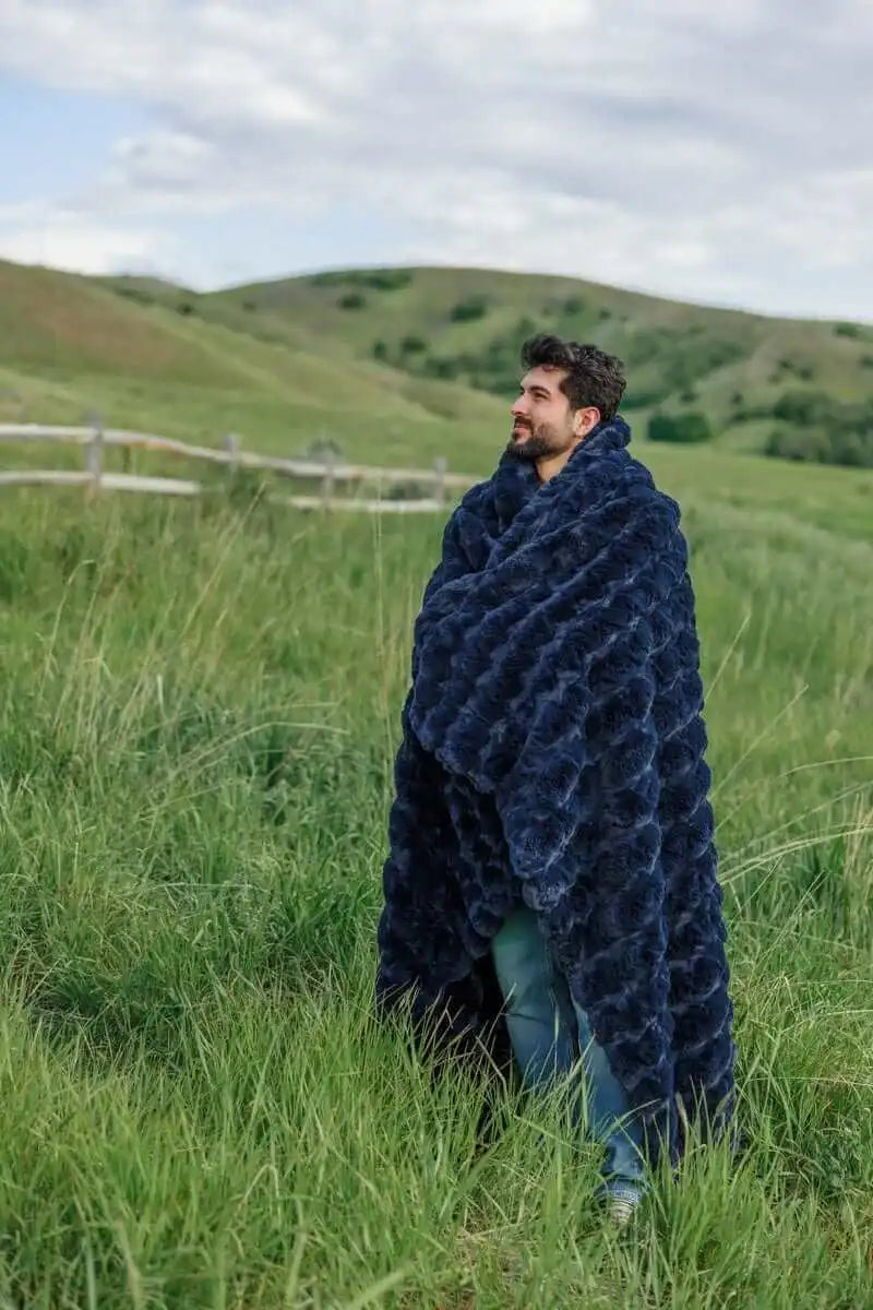 Ultra Sorbet Navy Blanket