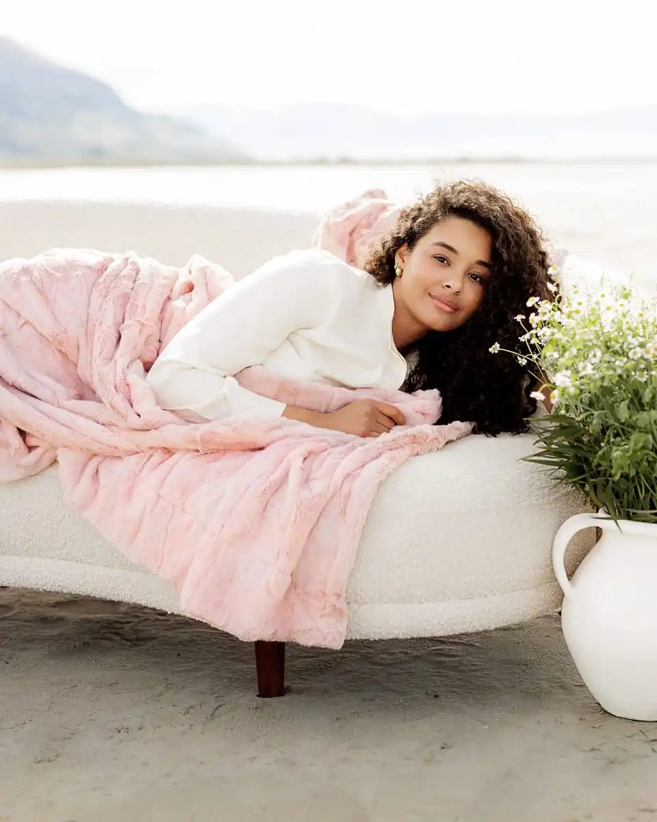 Sorbet True Pink Blanket