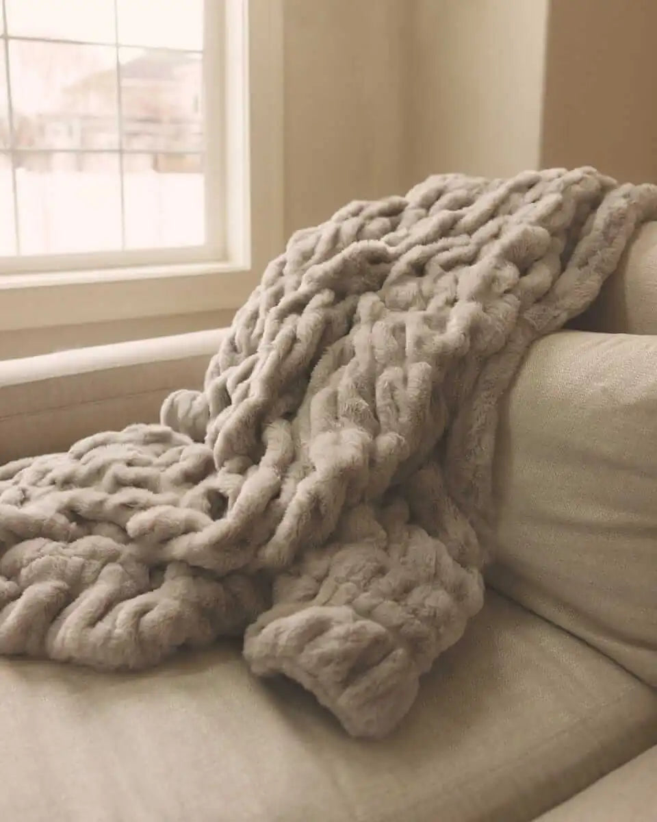 Hugs Haven Gray Blanket