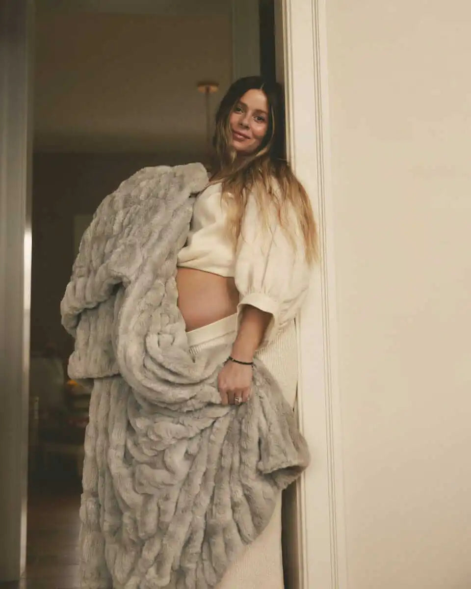 Hugs Haven Gray Blanket