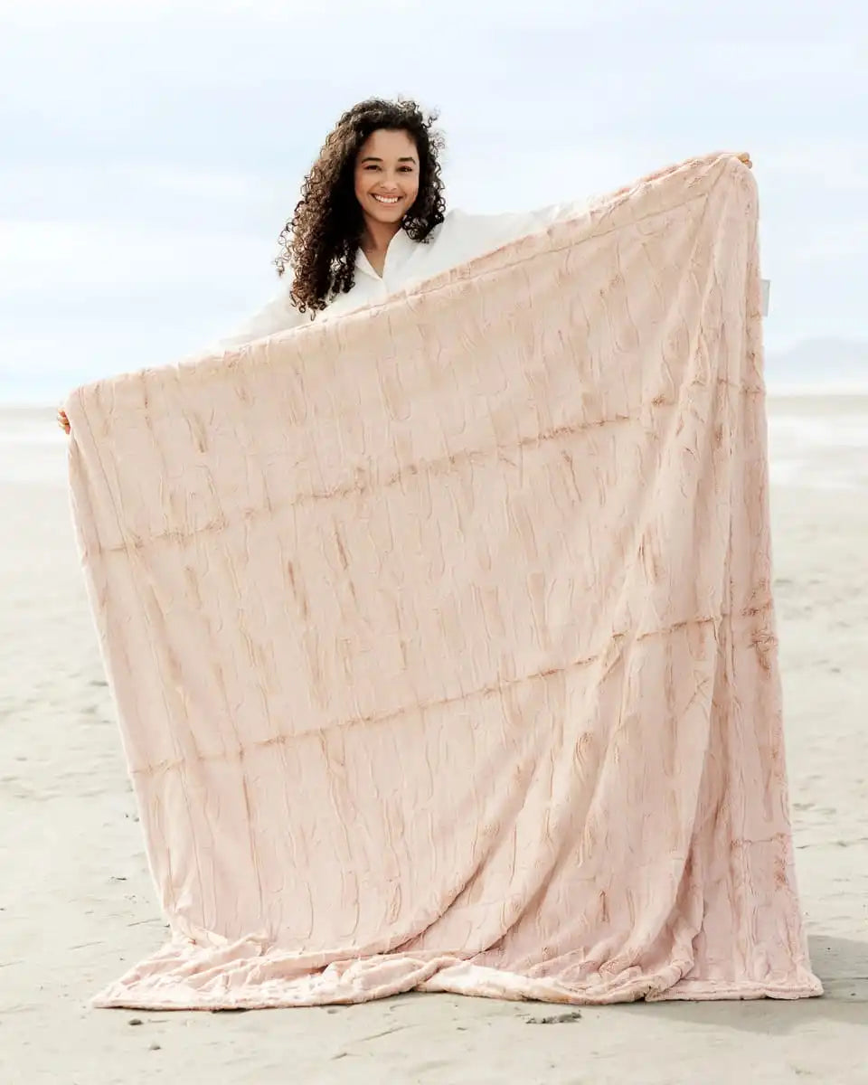 Sorbet Blush Pink Blanket