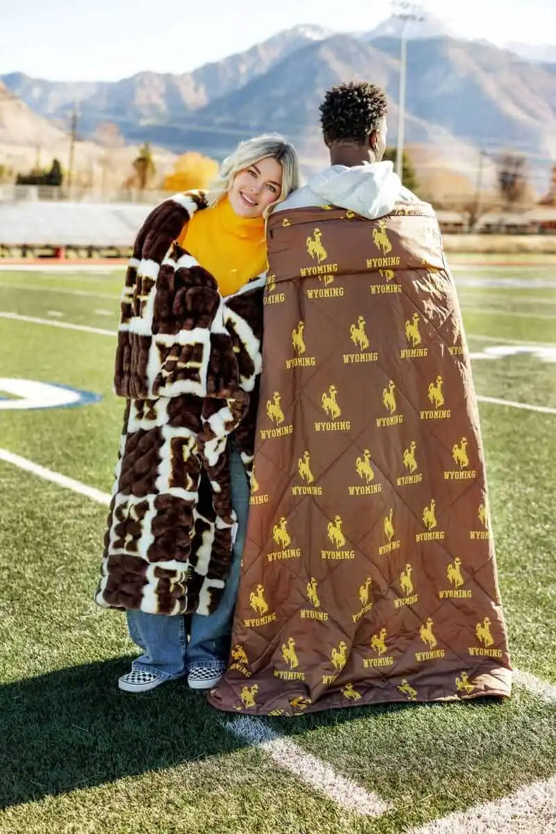 Wyoming Cowboys Hooded Stadium Everywhere Blanket
