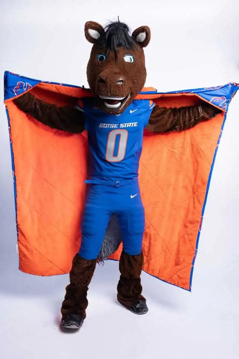 Boise State Broncos Hooded Stadium Everywhere Blanket