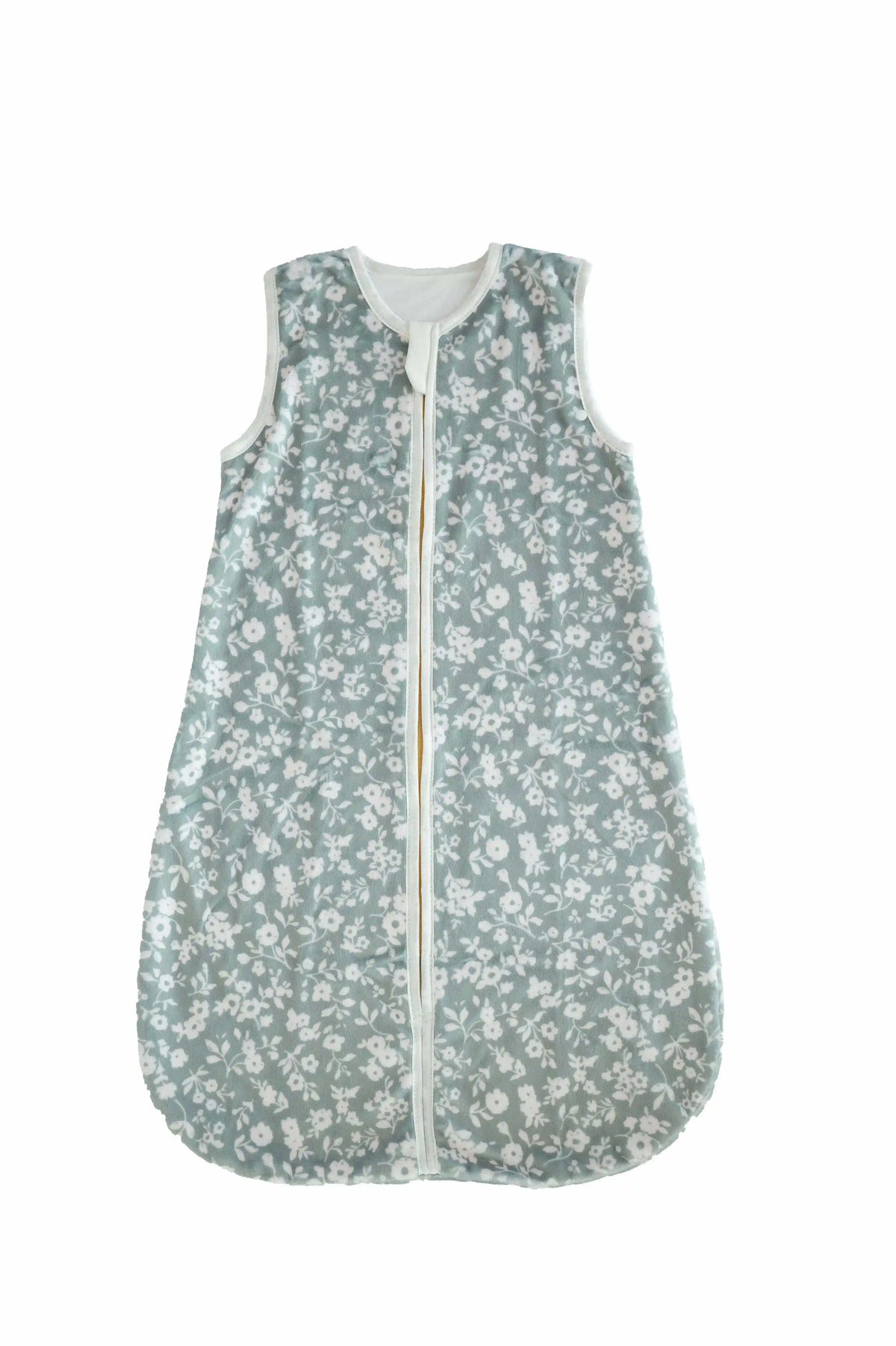 Dainty Floral Sage Wearable Minky Blanket