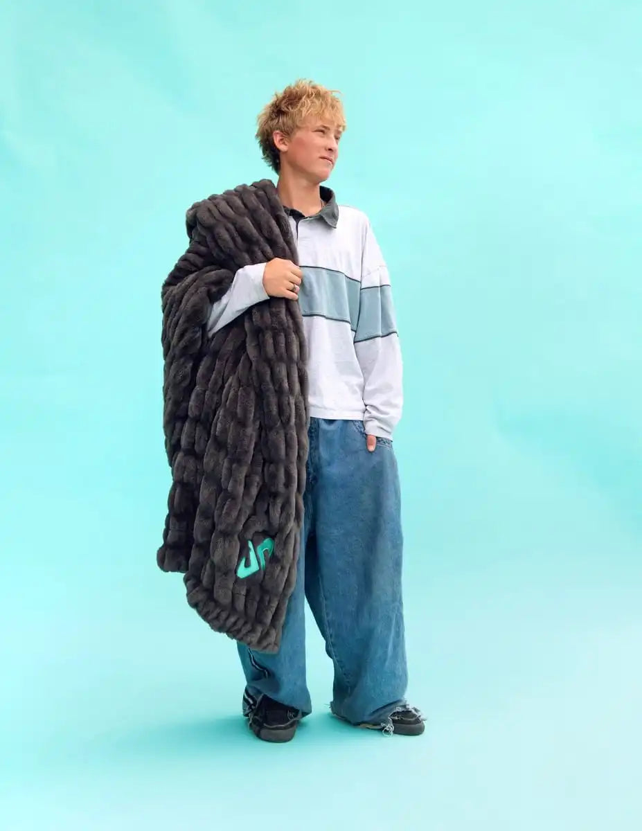 Dude Perfect Hugs Charcoal Blanket