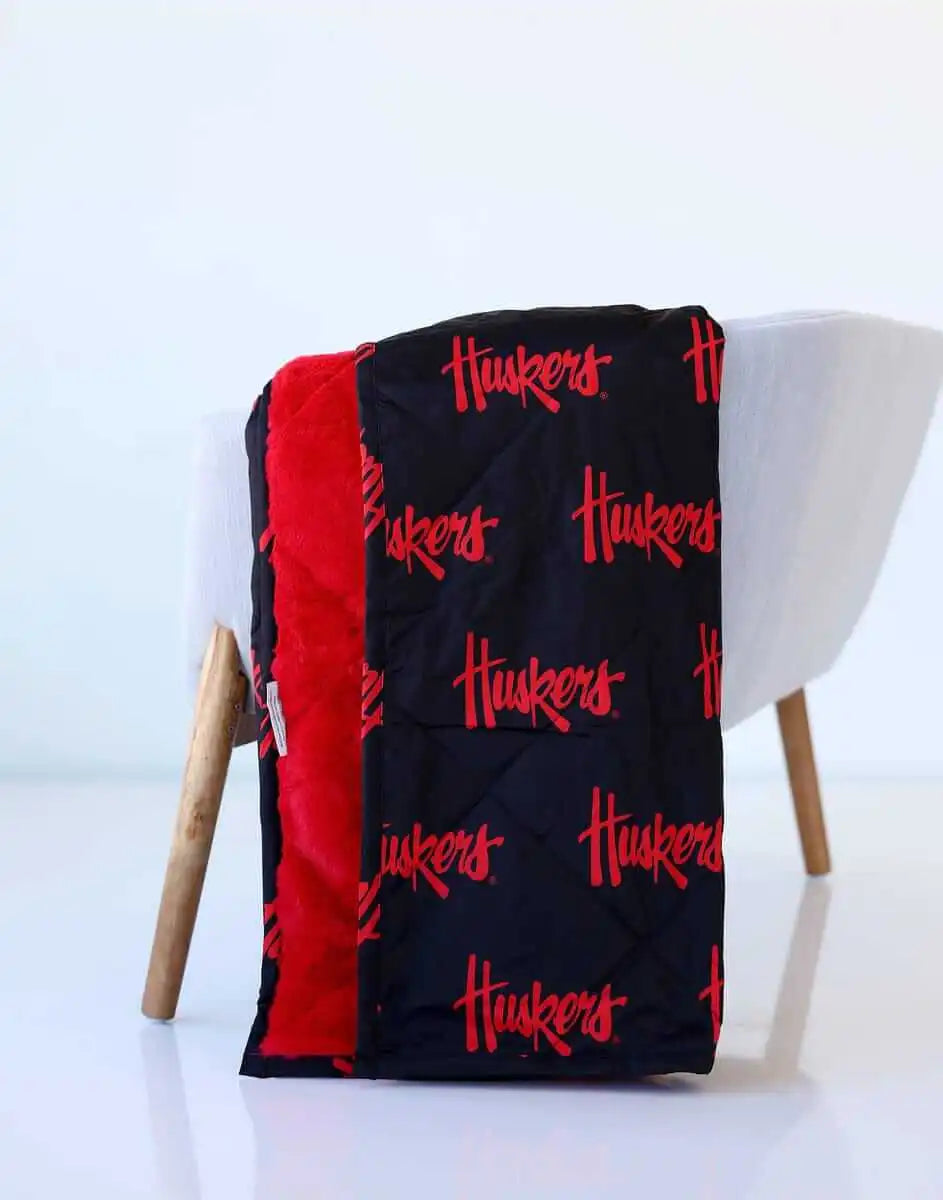 Nebraska Huskers Hooded Stadium Everywhere Blanket