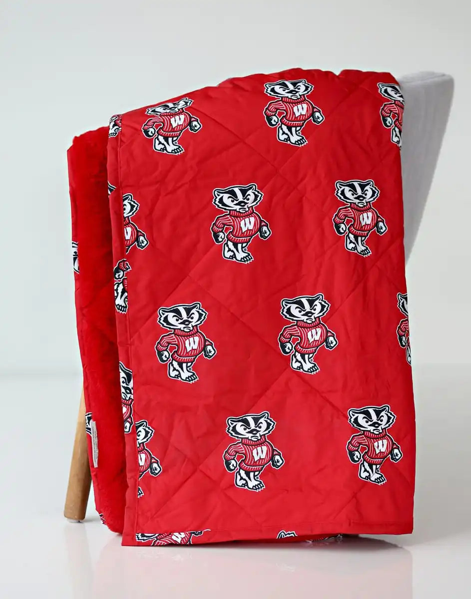 University of Wisconsin Badgers Hooded Stadium Everywhere Blanket