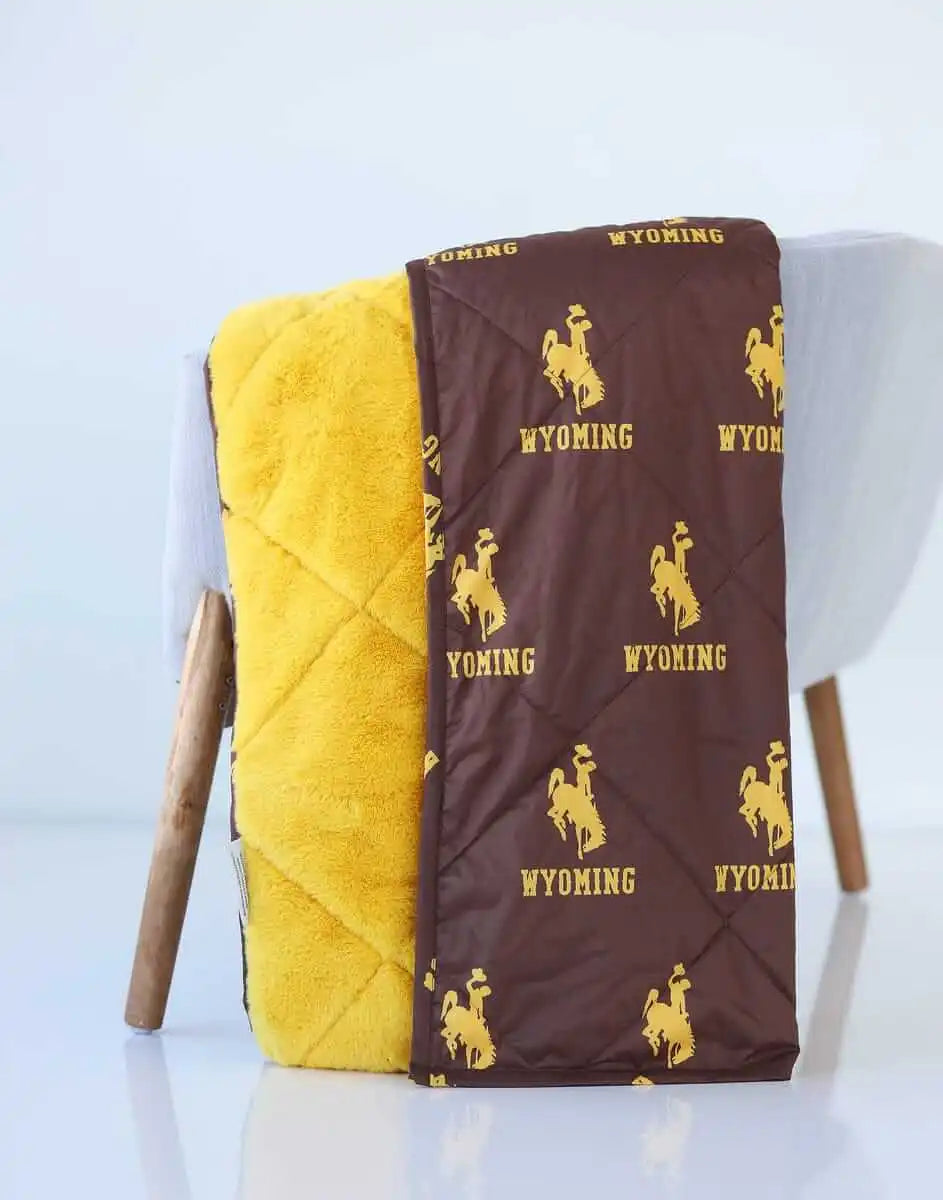 Wyoming Cowboys Hooded Stadium Everywhere Blanket