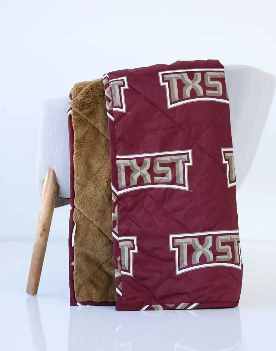 Texas State Bobcats Hooded Stadium Everywhere Blanket