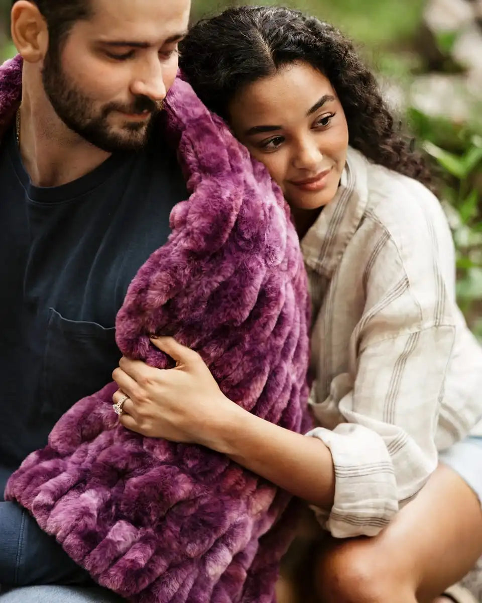 Hugs Cotton Candy Plum Blanket