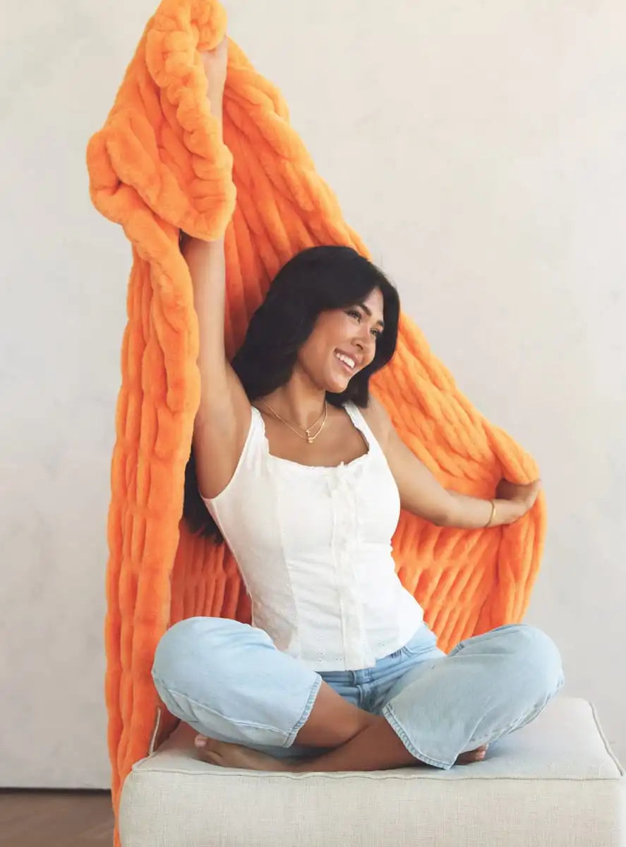 Hugs Papaya Blanket