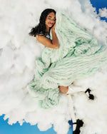 Hugs Light Aqua Serene Blanket