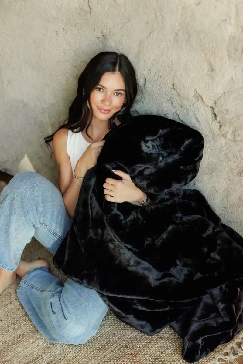 Lush Black Onyx Blanket