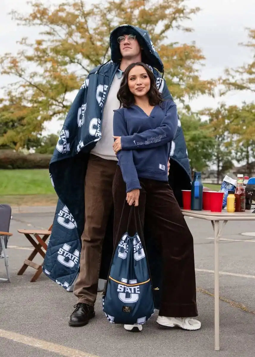 Utah State Aggies Hooded Stadium Everywhere Blanket