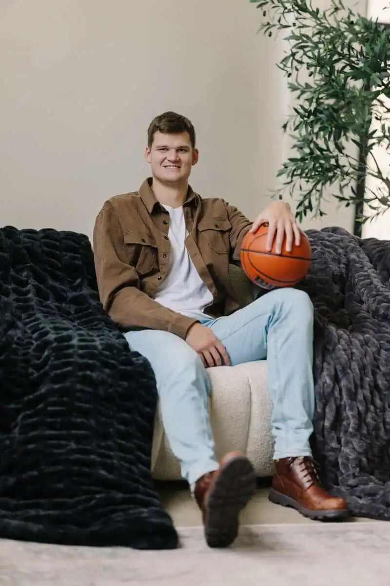 Walker Kessler Biggest Hugs Black Blanket