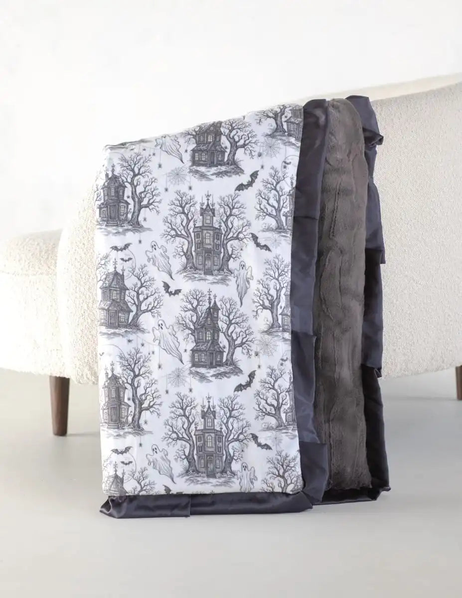 Haunted Toile Blanket