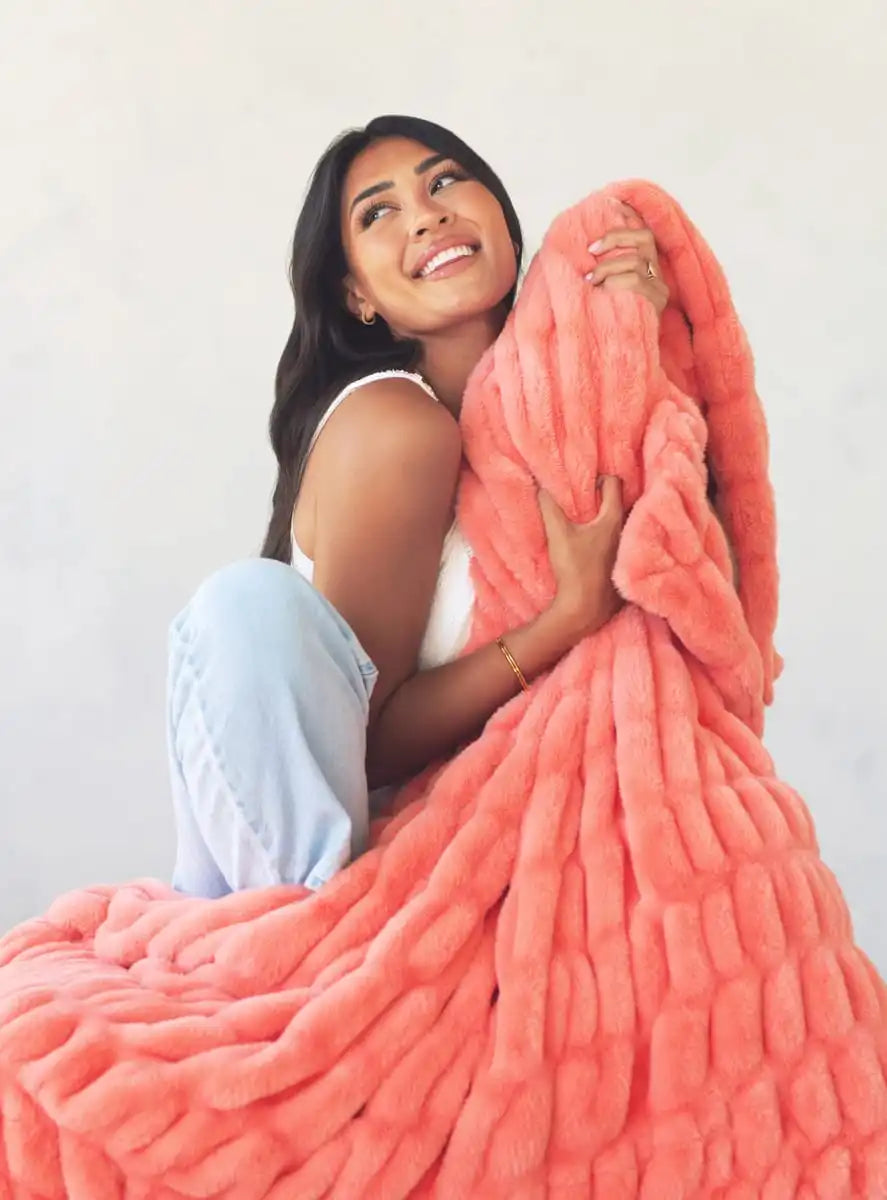 Hugs Sweet Peach Blanket