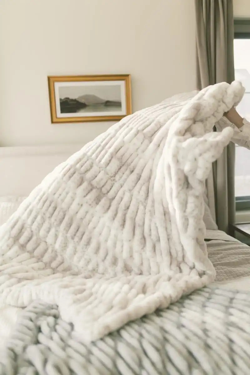Hugs Cream Fawn Blanket