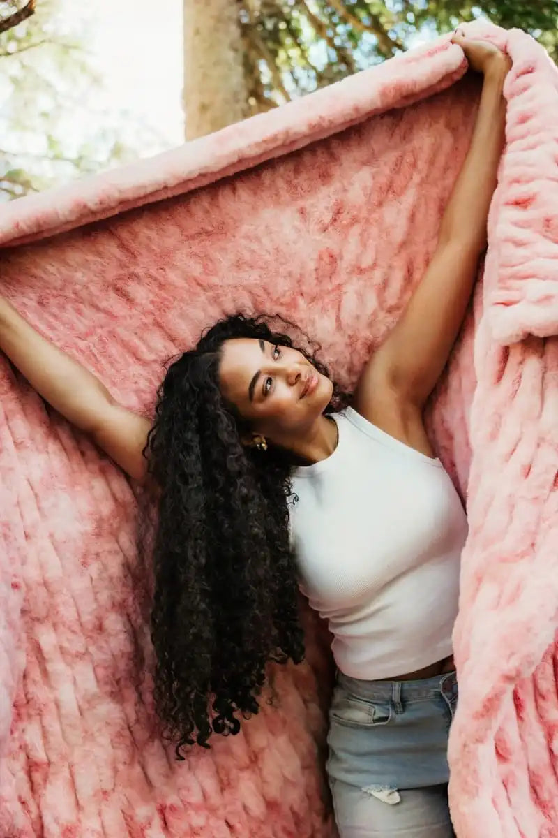Hugs Cotton Candy Pink Blanket