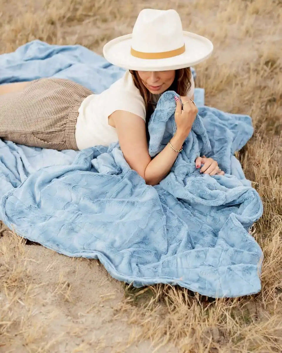 Sorbet Denim Blanket