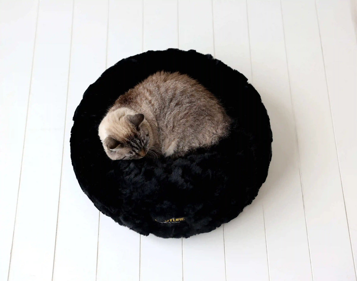 Black Crinkle Pet Bed
