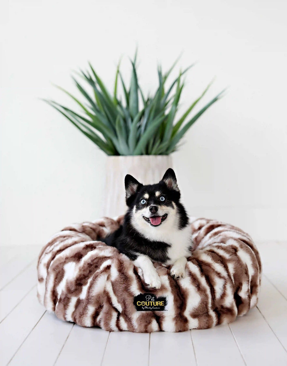 Cloudy Day Brown Pet Bed COVER ONLY