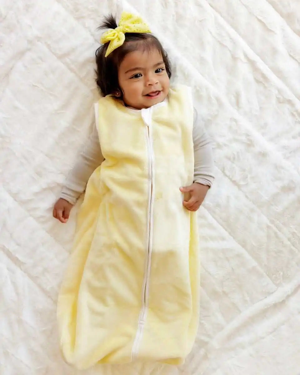 Butter Yellow Wearable Minky Blanket