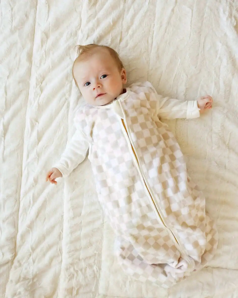 Oat Check Wearable Minky Blanket